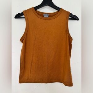 Women’s Olivia Rae New York Soft Sleeveless Cropped Summer High Neck Tank Top S